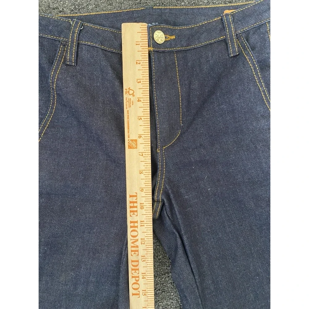 Tory Burch‎ High Waisted Flare Blue Jeans Womens 27x34 Indigo Designer Boho Prep